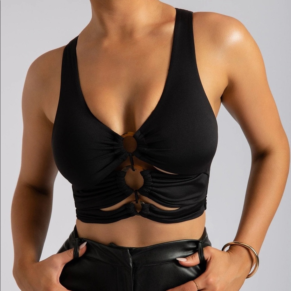 Meshki Triple Ring Top